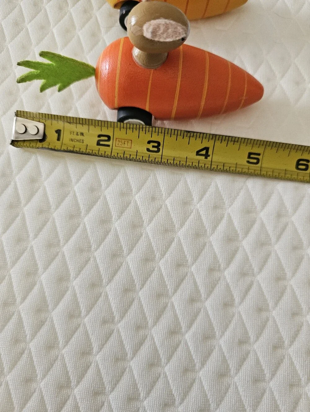 3 Wooden Bunny Carrot Pull Back Racers Easter Spring Toy Decor Set Tested Works